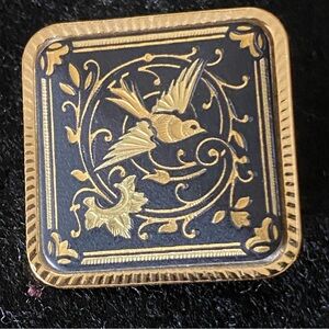 Vintage Damascene Enamel Pin